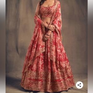 Red indian lehenga Size S/M